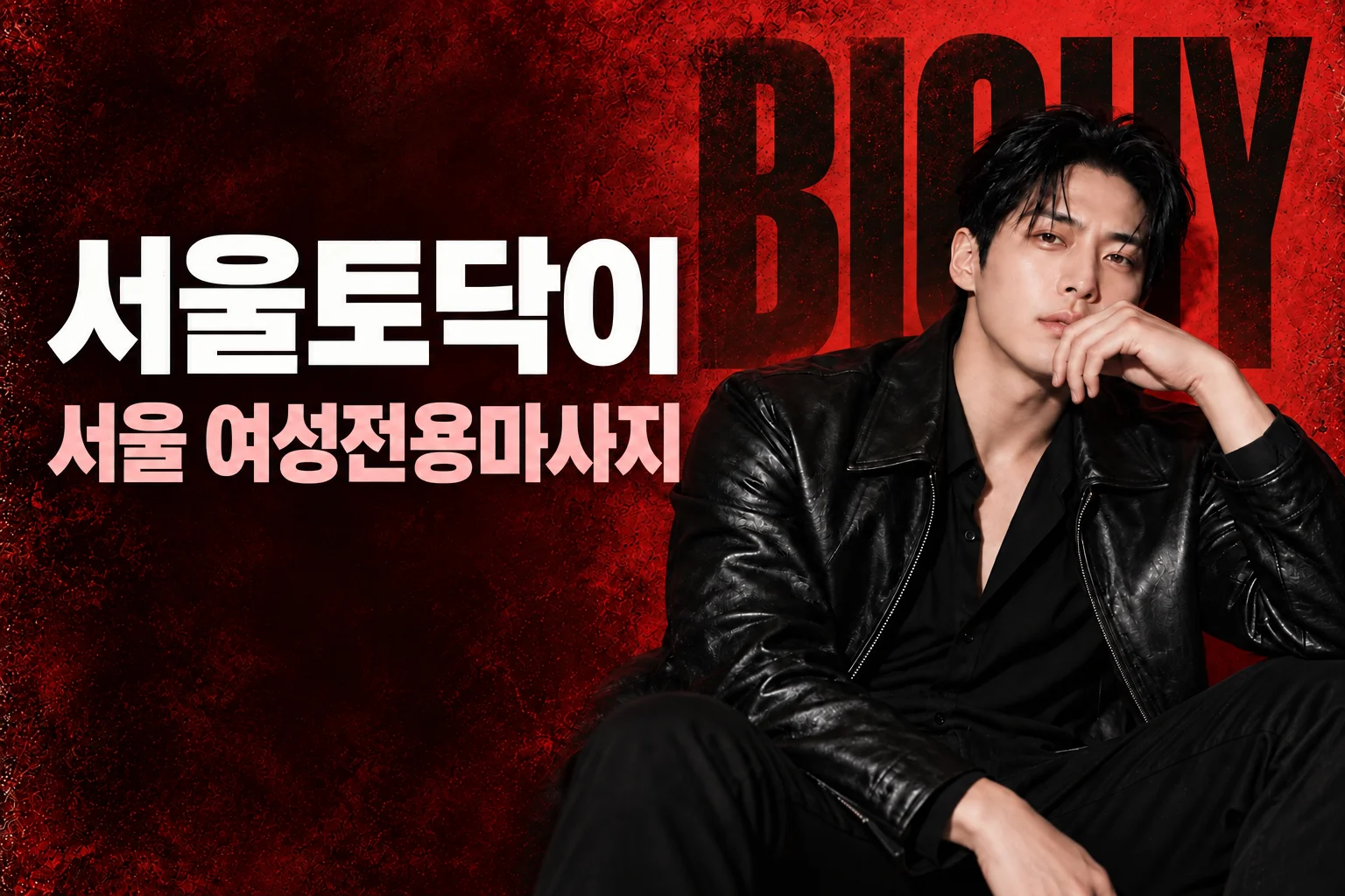 서울토닥이 · 서울 여성전용마사지, 빅가이 남성 모델 콘셉트 화보