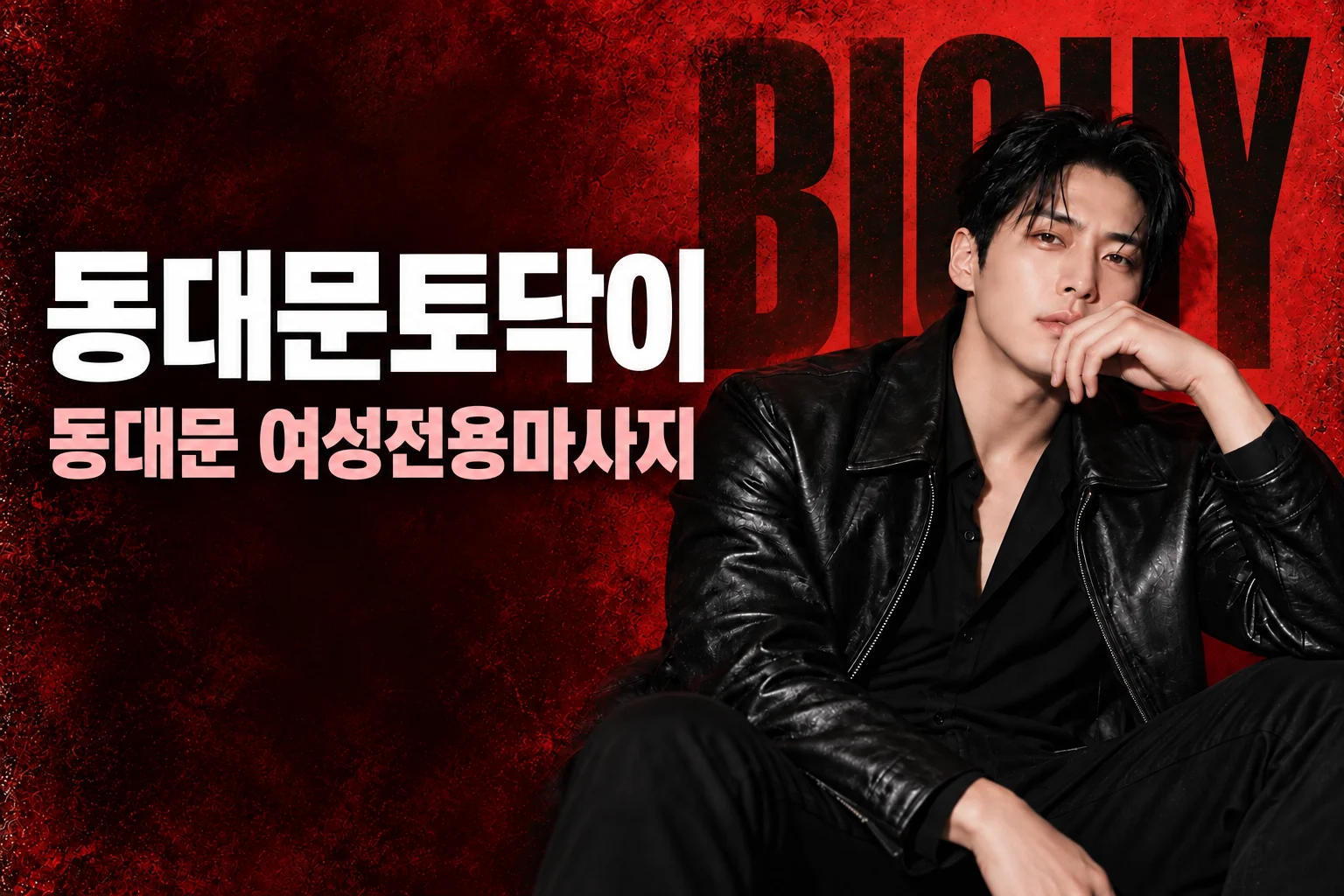 동대문토닥이 · 동대문 여성전용마사지, 빅가이 남성 모델 콘셉트 화보