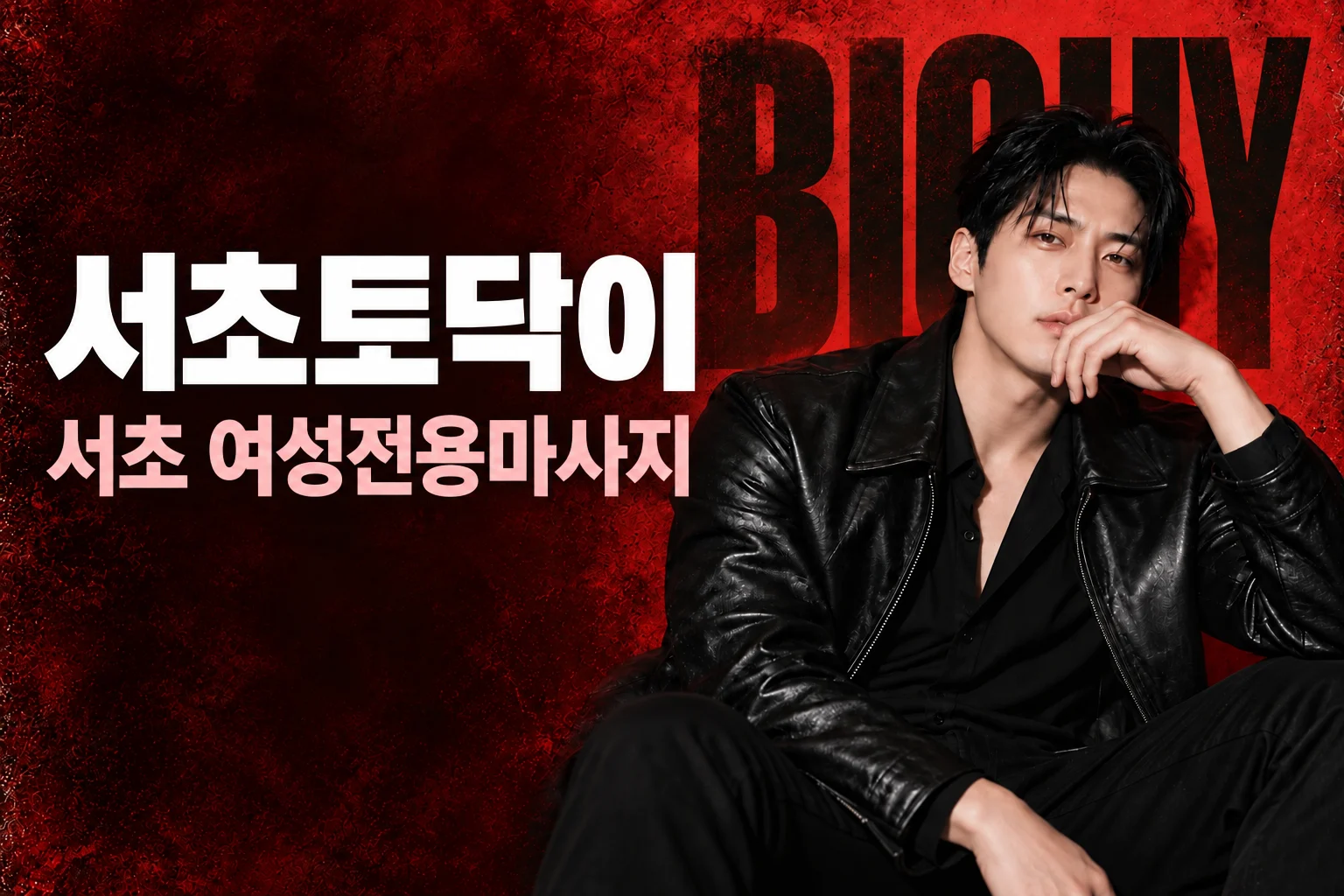 서초토닥이 · 서초 여성전용마사지, 빅가이 남성 모델 콘셉트 화보