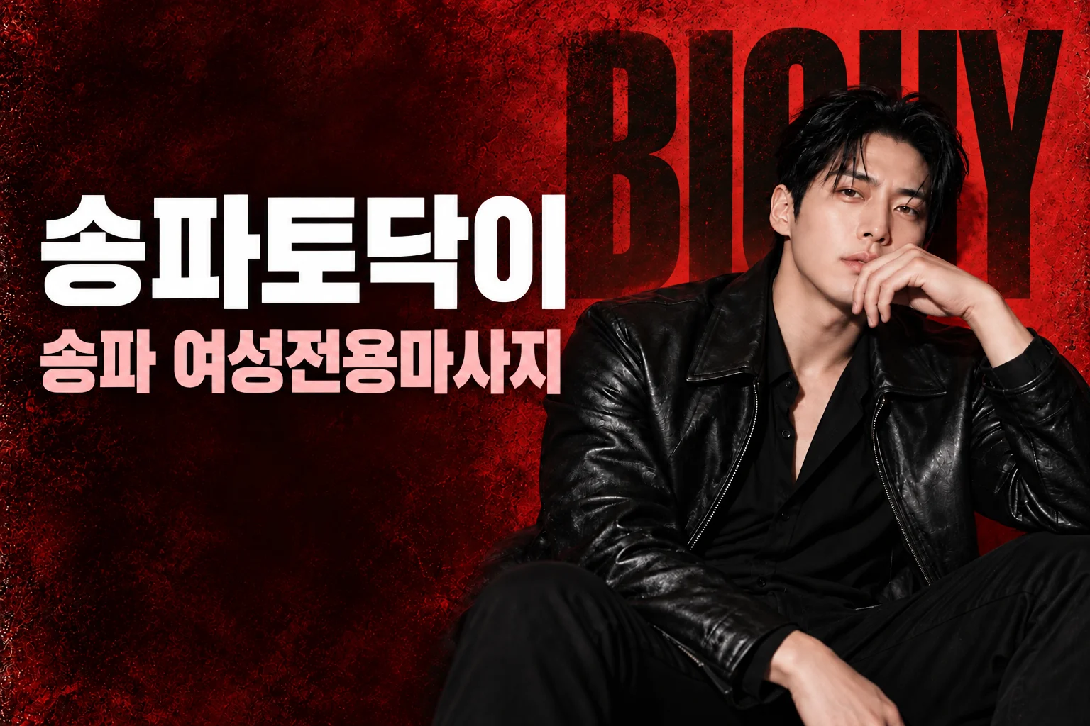 송파토닥이 · 송파 여성전용마사지, 빅가이 남성 모델 콘셉트 화보