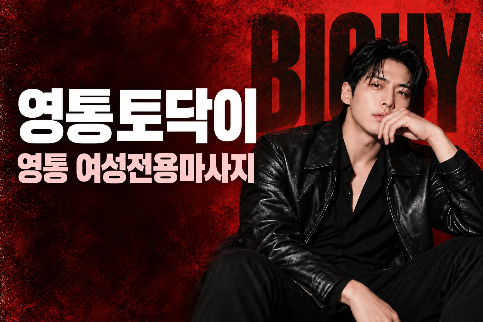 영통토닥이 · 영통 여성전용마사지, 빅가이 남성 모델 콘셉트 화보