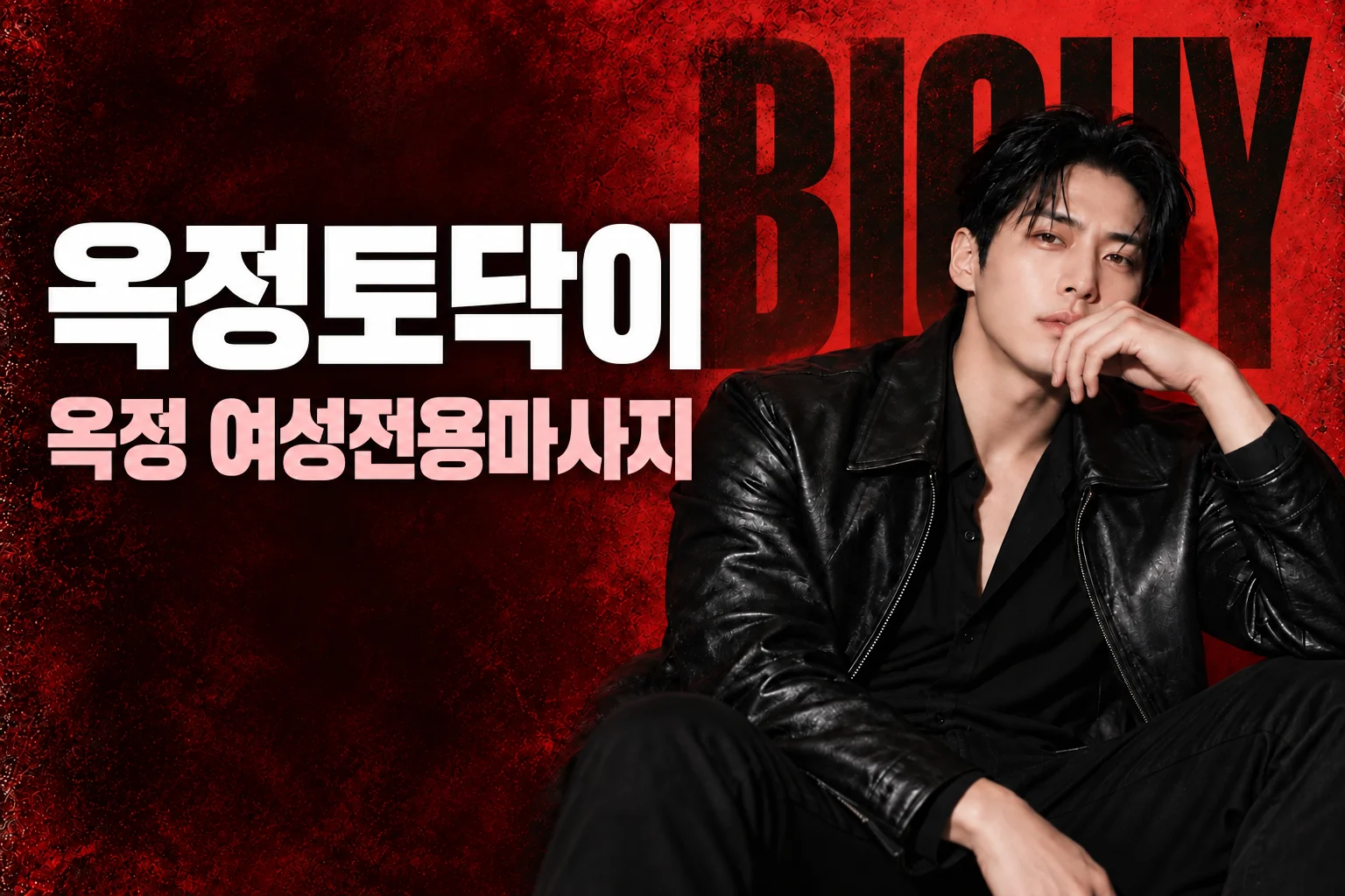 옥정토닥이 · 옥정 여성전용마사지, 빅가이 남성 모델 콘셉트 화보