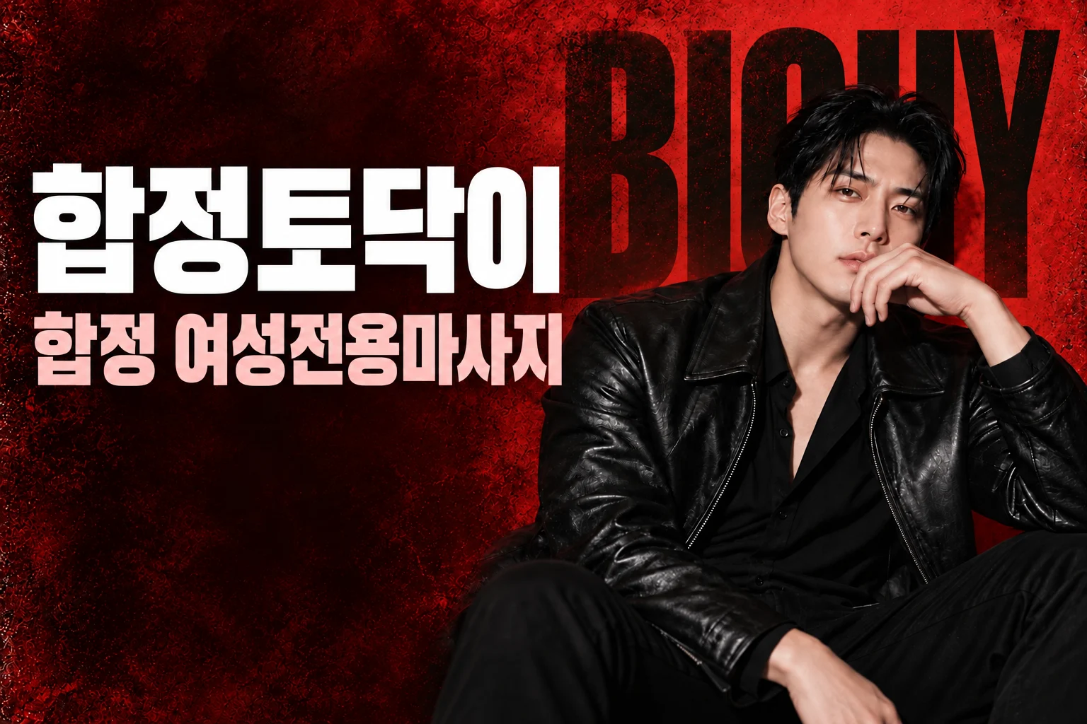 합정토닥이 · 합정 여성전용마사지, 빅가이 남성 모델 콘셉트 화보