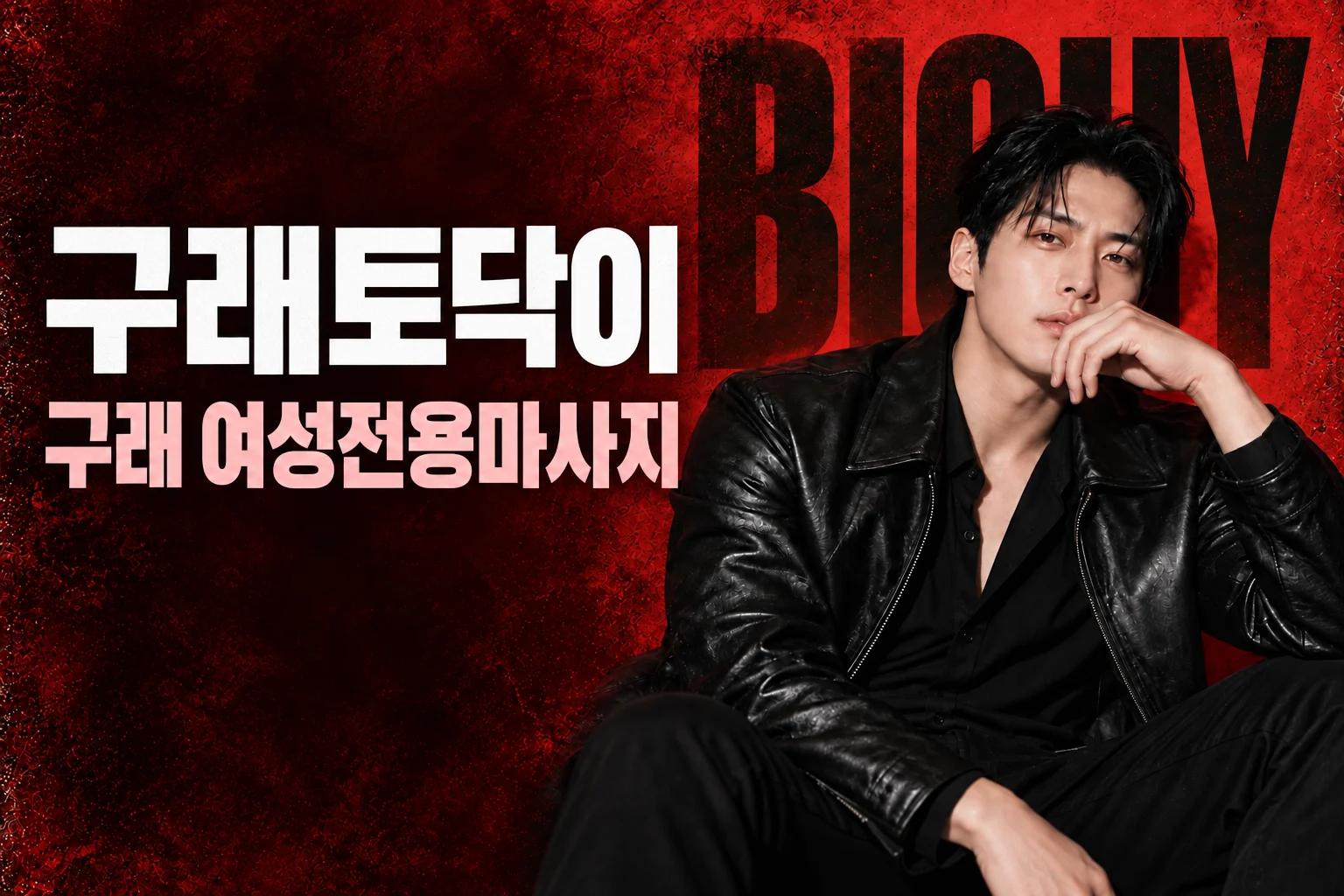 구래토닥이 · 구래 여성전용마사지, 빅가이 남성 모델 콘셉트 화보