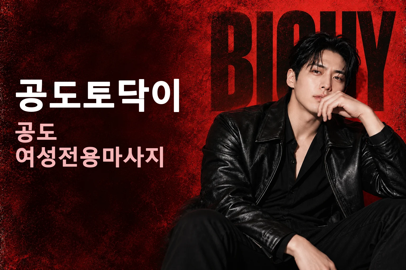 공도토닥이 · 공도 여성전용마사지, 빅가이 남성 모델 콘셉트 화보