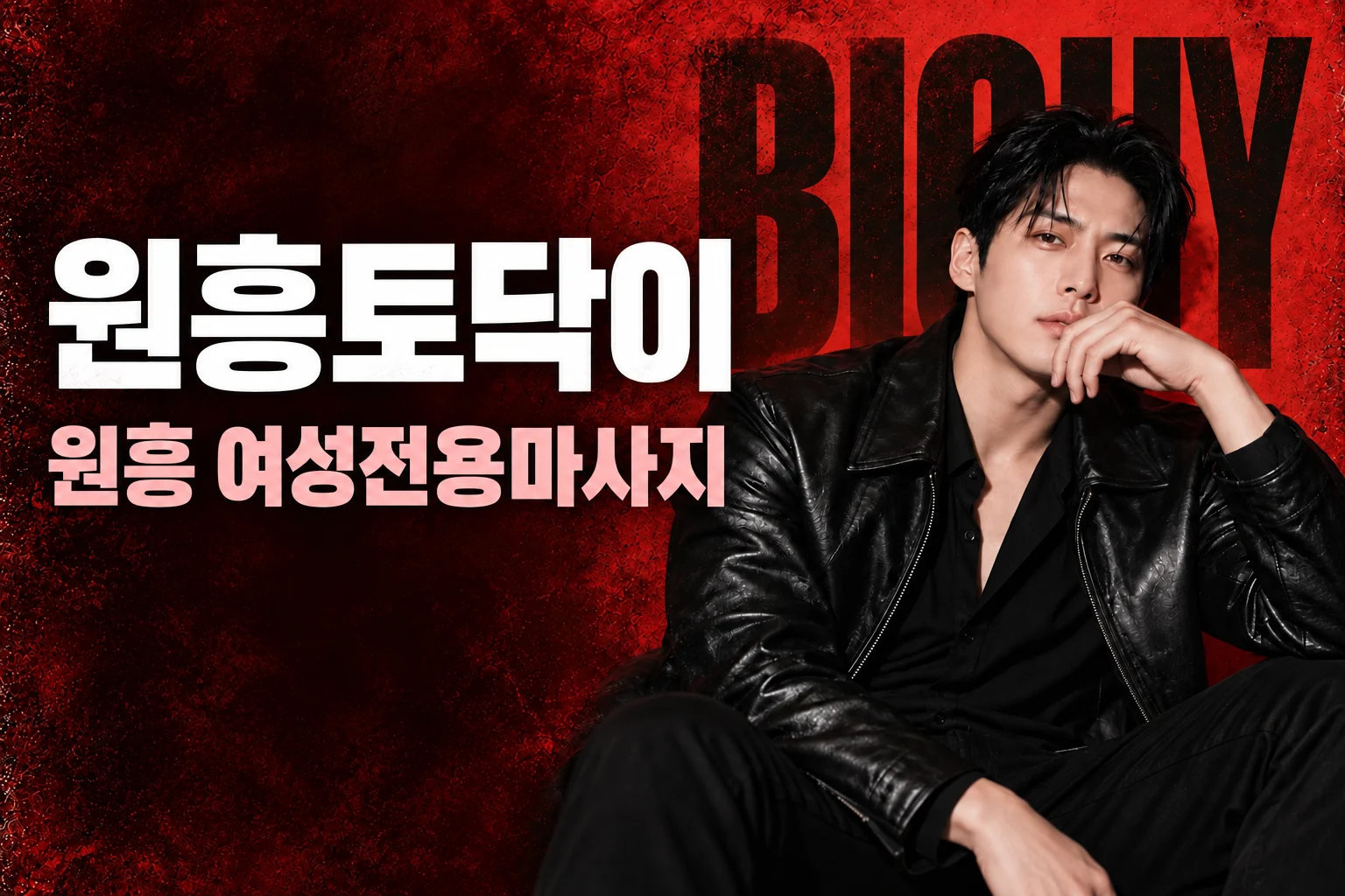 원흥토닥이 · 원흥 여성전용마사지, 빅가이 남성 모델 콘셉트 화보